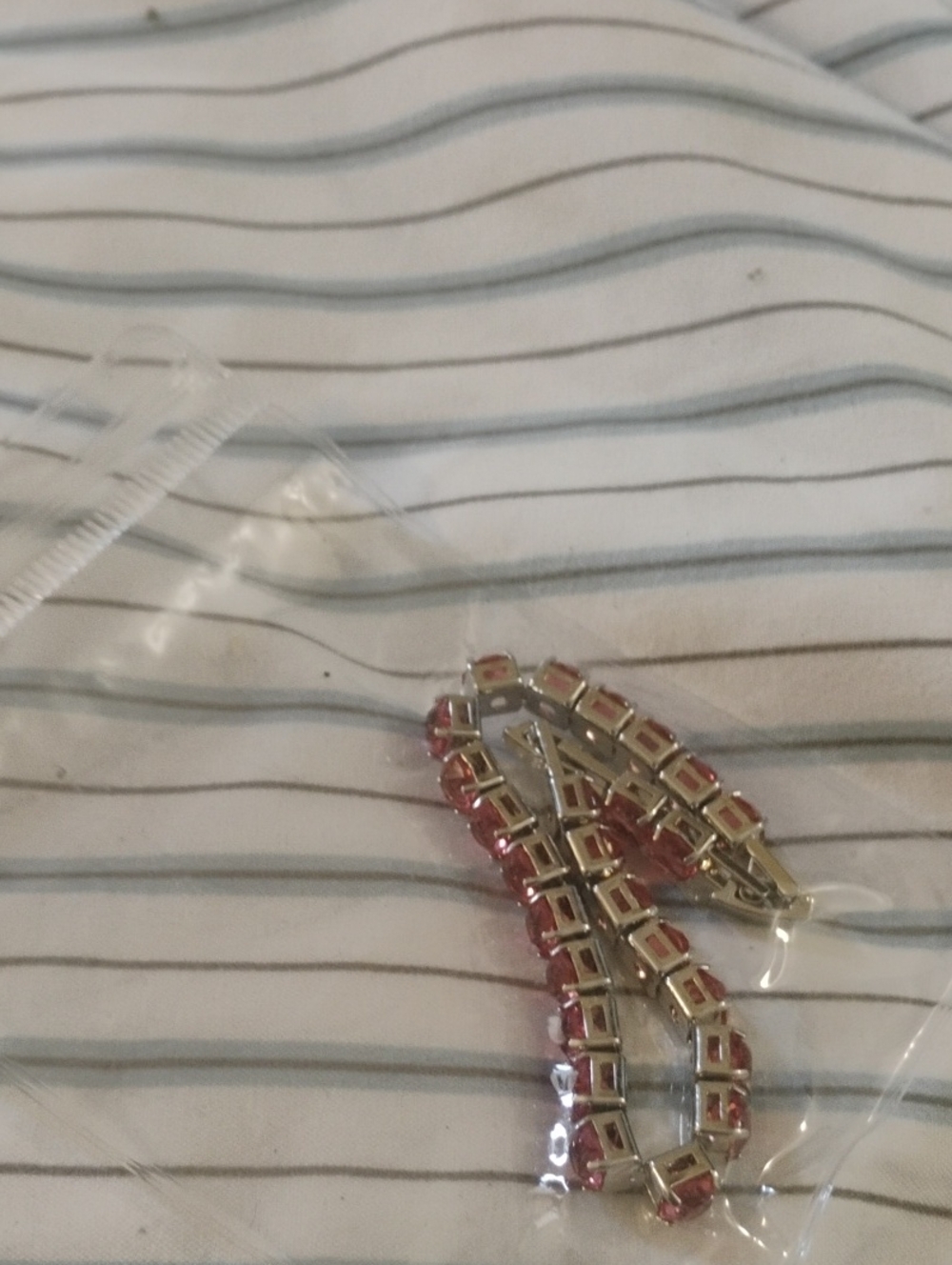 Unisex Mossanite "Diamonds Lab"Red Bling Bling Bracelet!!